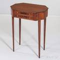 French Mahogany Inlaid Twodrawer Table