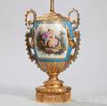 Sevresstyle Porcelain and Giltbronze Lamp Base
