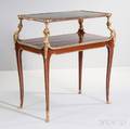 Napoleon III Mahogany and Giltbronze Tea Table