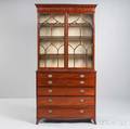 George III Mahogany Secretaire Bookcase