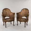 Pair of Louis XVIstyle Caned Armchairs
