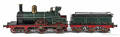 Massive cast iron live steam train engine and tender model
