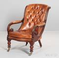 William IV Mahogany Library Chair