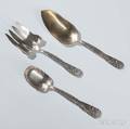 Three Tiffany  Co Vine Pattern Sterling Silver Serving Pieces
