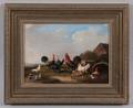 Franz Van Severdonck Belgian 18081889 Barnyard Fowl