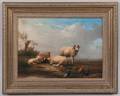 Franz Van Severdonck Belgian 18081889 Sheep and Fowl