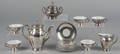 Silver resist tea service