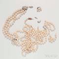 Group of Cultured Pearl Jewelry