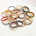 Approximately Thirty Celluloid and Rhinestone Bangles