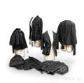 Eight Pieces of Victorian Mourning Clothing