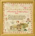 Framed Needlework Sampler Margaret Gregory