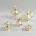Reed  Barton The Pilgrim Fourpiece Sterling Silver Tea Set