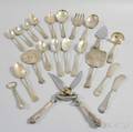 Approximately Twenty Sterling Silver Serving Pieces