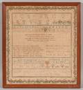 Framed Needlework Sampler Eliza Stewart