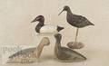 Three shorebird decoys