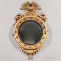 Classical Carved and Giltgesso Convex Mirror