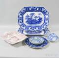 Six Staffordshire Transferdecorated Ceramic Items