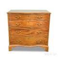 George III Mahogany Serpentinefront Chest of Drawers