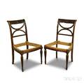 Pair of Classicalstyle Carved Mahogany Side Chairs