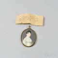 Framed John Marras Portrait Miniature of Mrs Judith Gay Bussey