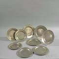 Nine Pewter Plates