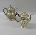 Roswell Gleason Pewter Jug and a Taunton Britannia Pewter Coffepot