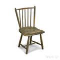 Childs Blackpainted Rodback Windsor Side Chair