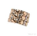 18kt Bicolor Gold Ring Bulgari