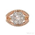 18kt Rose Gold and Diamond Ring Favero