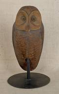 Carved and painted owl decoy 20th c