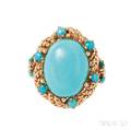 18kt Gold and Turquoise Ring