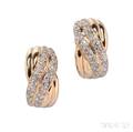 14kt Gold and Diamond Earrings