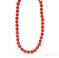 Coral Bead Necklace