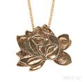 Metal PendantBrooch Lowell Nesbitt