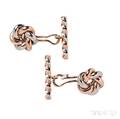18kt Gold and Platinum Cuff Links