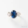 Art Deco Sapphire and Diamond Ring