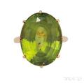 18kt Gold and Peridot Ring