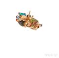 18kt and 22kt Gold Gemset Rock Garden Ring Michael Boyd