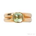 18kt Gold and Peridot Ring Elizabeth Locke