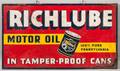 Richlube Motor Oil Sign