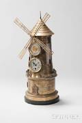 French Industrial Windmill Automaton Clock Compendium