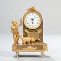 Diminutive French Giltbronze Figural Clock