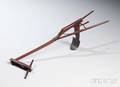 Wrought Iron and Mahogany Patent Model Plow