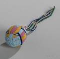 Plains Beaded Hide Ball with Cradle Strap