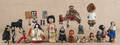 Collection of ethnic and small dolls