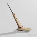 Great Lakes or Eastern Plains Bone or Antler Awl