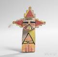 Hopi Polychrome Carved Wood Katsina Shalako Mana