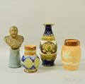 Four Royal Doulton and Doulton Lambeth Stoneware Royal Commemorative Vessels