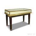 Georgianstyle Mahogany Brass and Glass Display Case