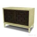 Contemporary Faux Shagreen Cabinet